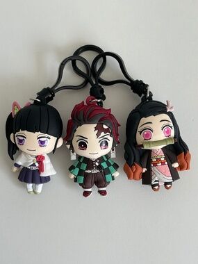onogram Demon Slayer Series 1 Figural Bag Clips set Of 3 (18B)